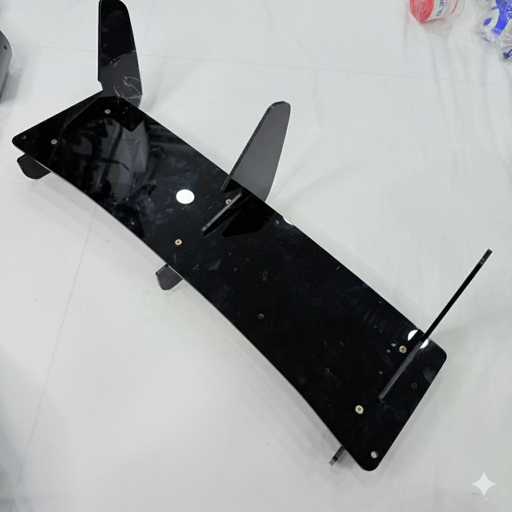 Polo 3-Fin Diffuser Gloss Black | Aftermarket ABS