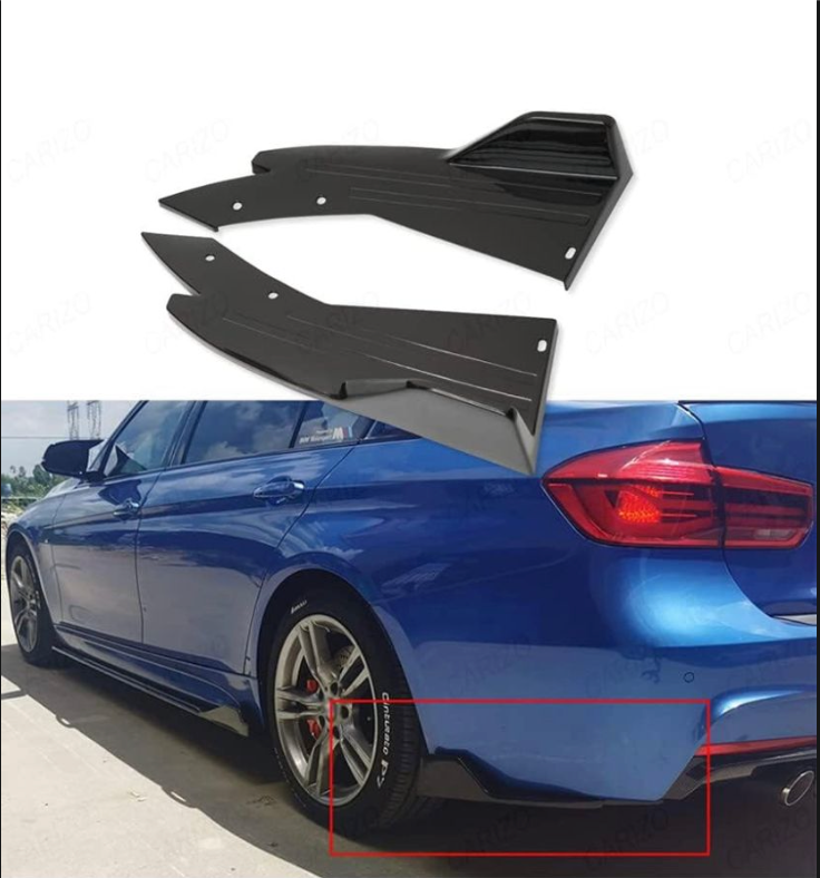 Fish Cut Rear Splitter Set of 2 | Universal Fit