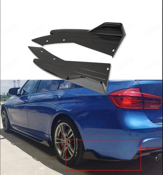 Fish Cut Rear Splitter Set of 2 | Universal Fit
