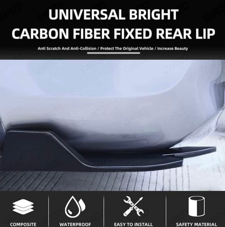 Fish Cut Rear Splitter Set of 2 | Universal Fit