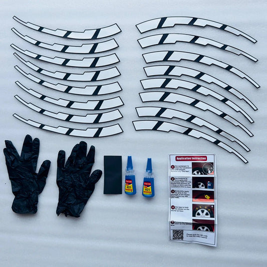 Car Tyre Stickers (Set of 8 for 4 Tyres)