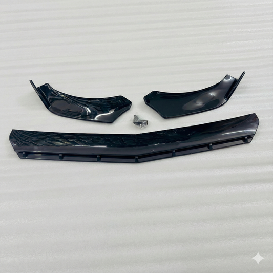 Rocket 3 Pc Front Splitters | Gloss Black | ABS