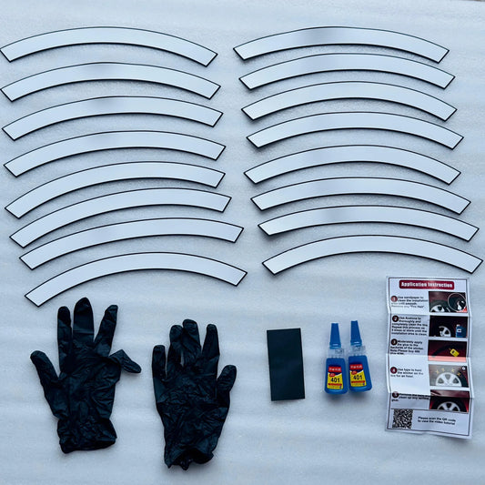 Car Tyre Stickers (Set of 8 for 4 Tyres)